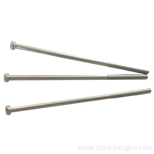 Long Half Thread Long Bolts Hex Head Carbon